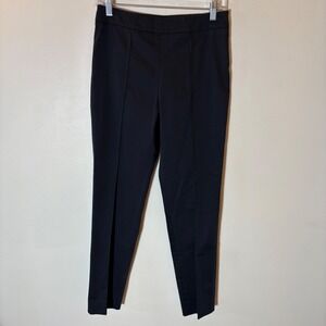 Max Mara‎ Stretch Cotton Tailored Trousers Made in Italy Size 8 Black